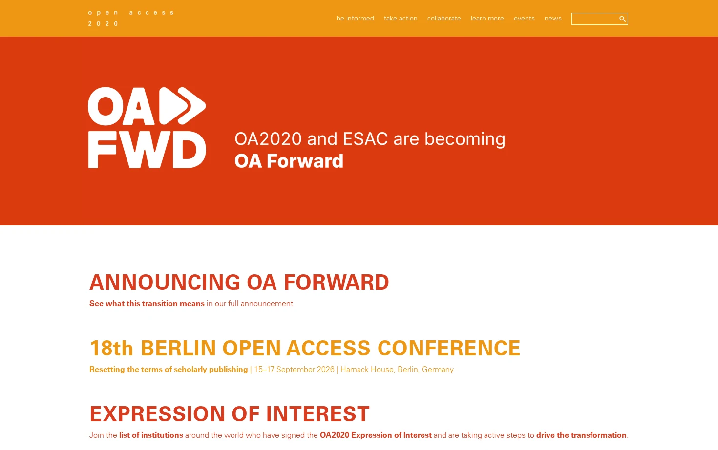 OA2020 页面快照